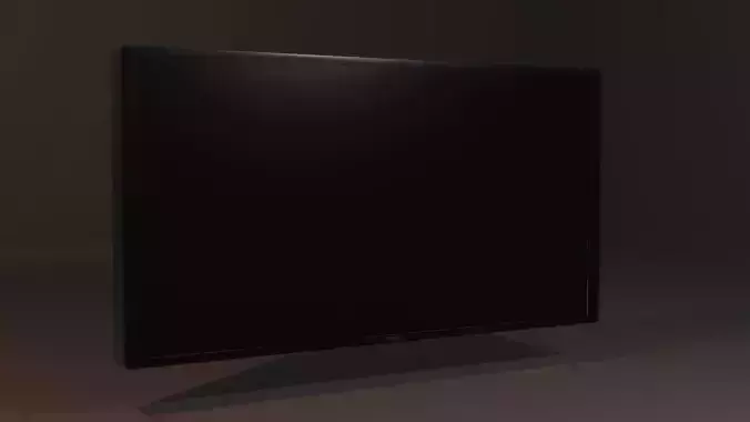 Black TV 3D Model