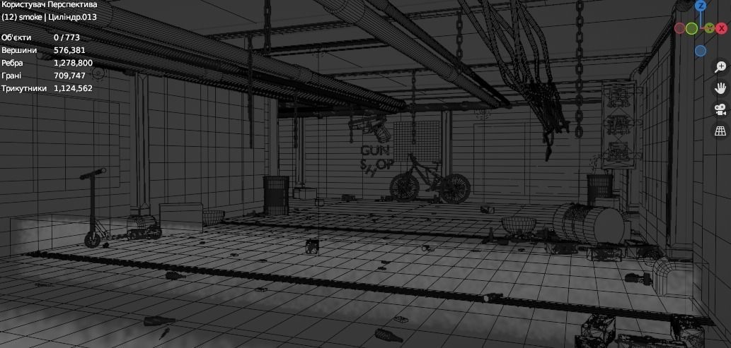 Cyberpunk corridor 3D model_10