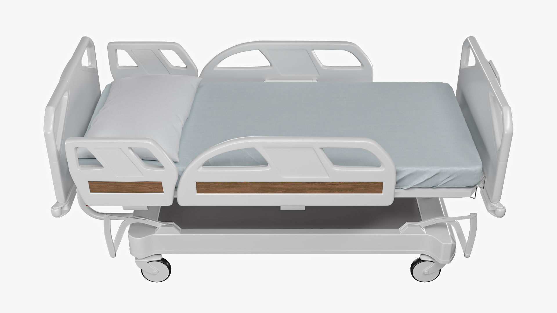 Hospital bed  3D model_8