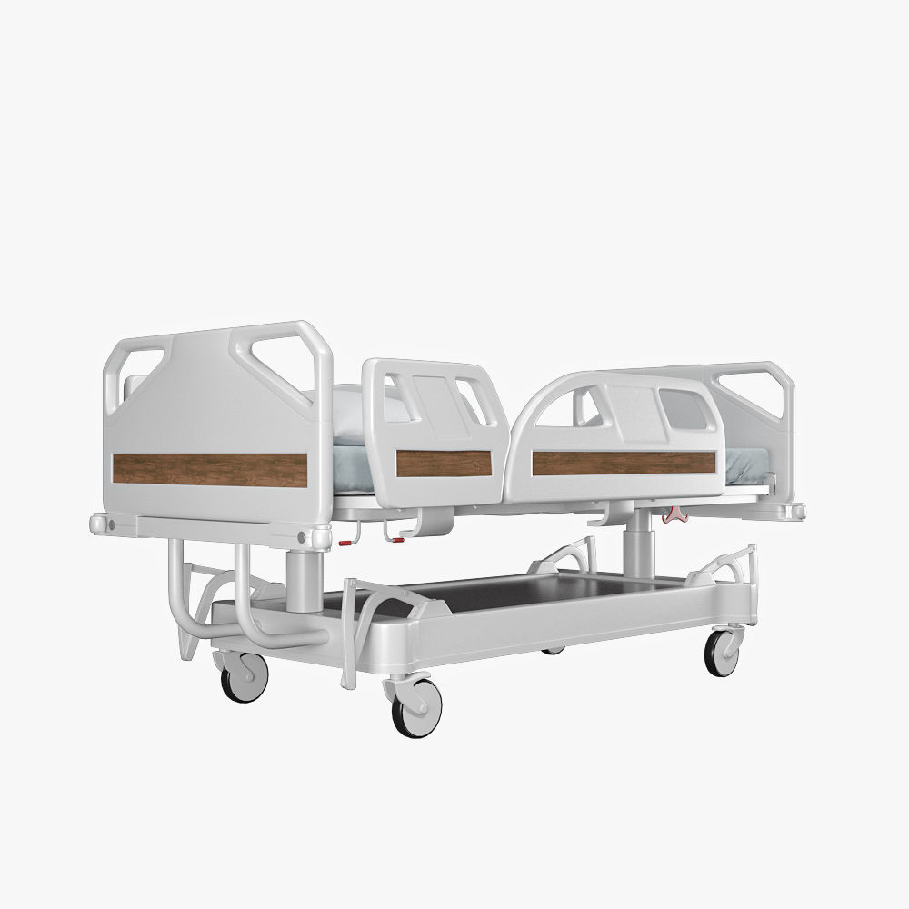Hospital bed  3D model_4