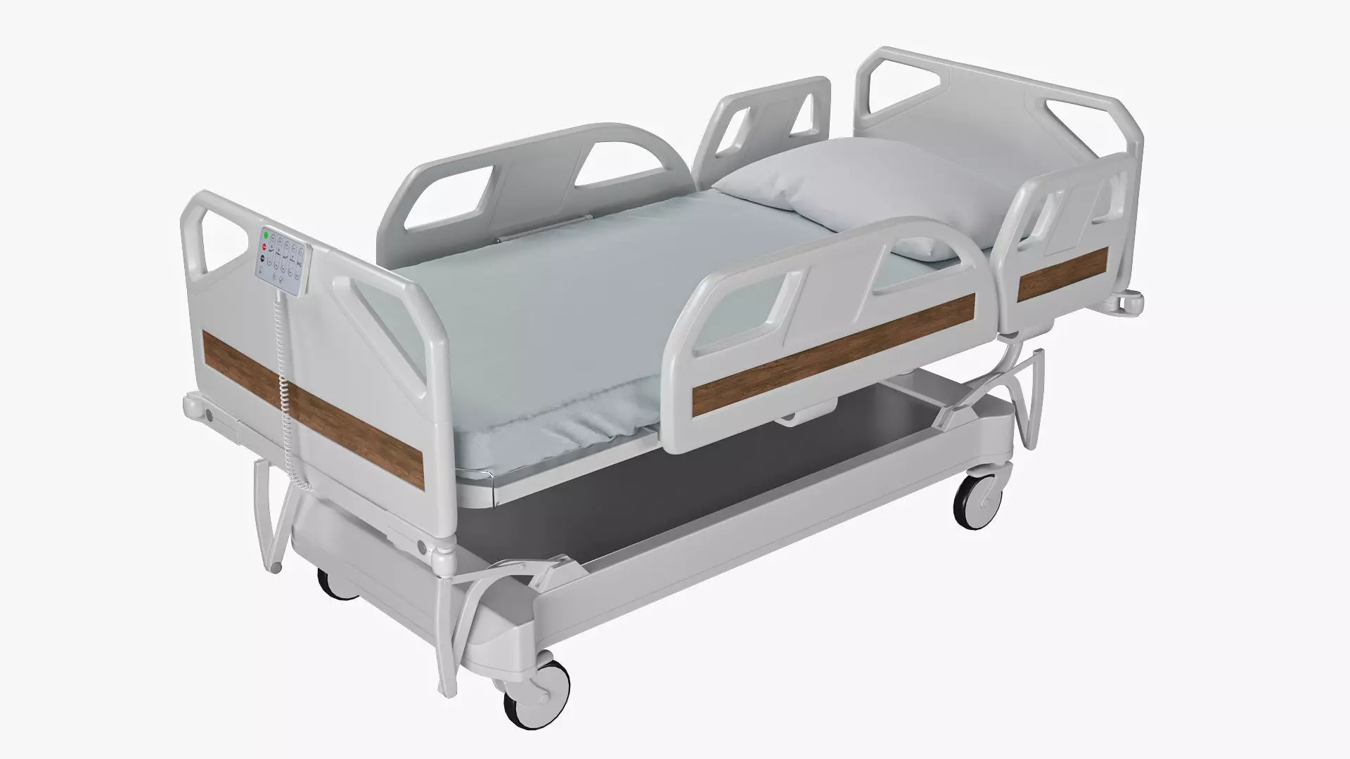 Hospital bed  3D model_0