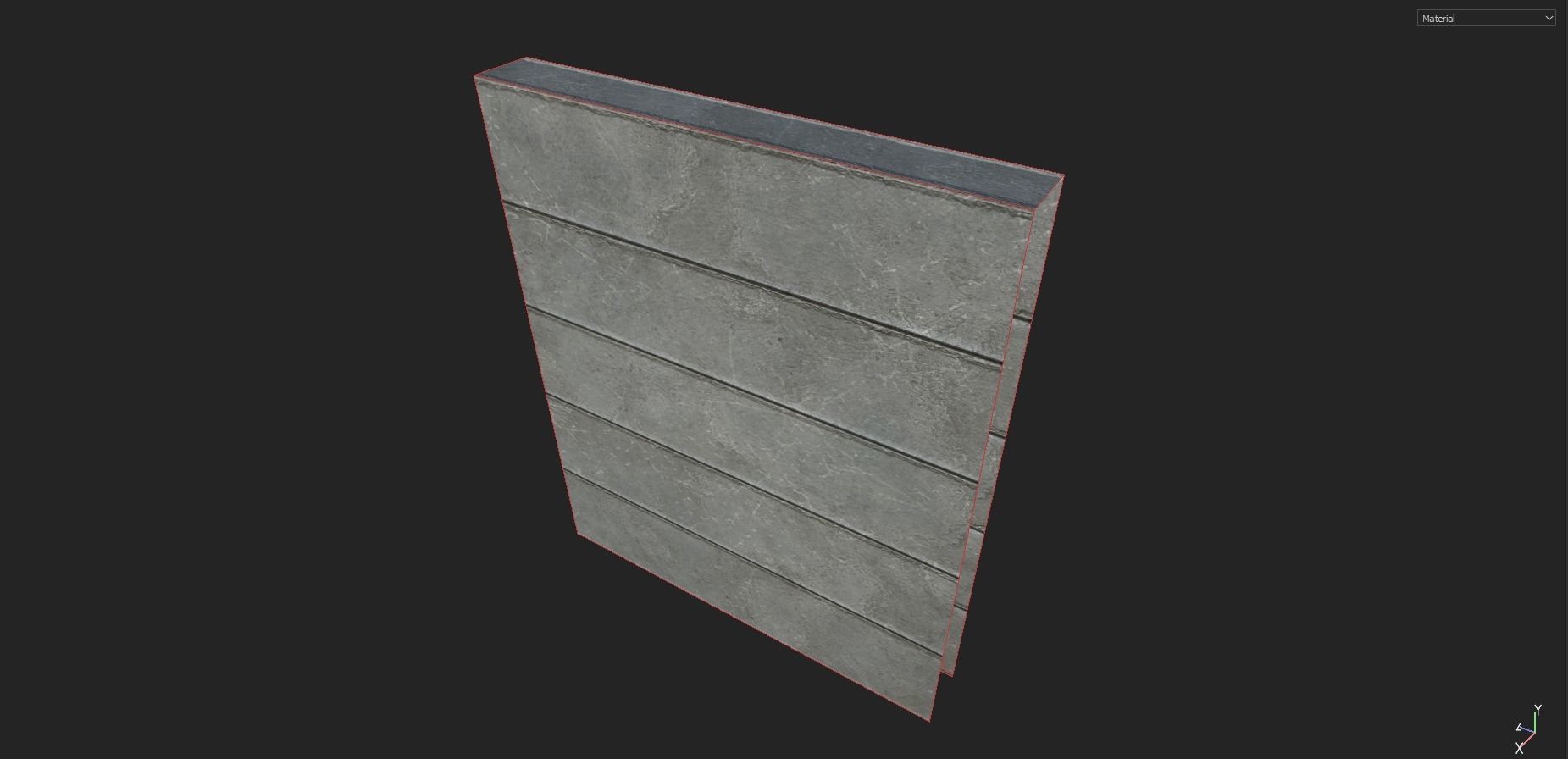 Modular Fence Pack 1 Low-poly 3D model_30