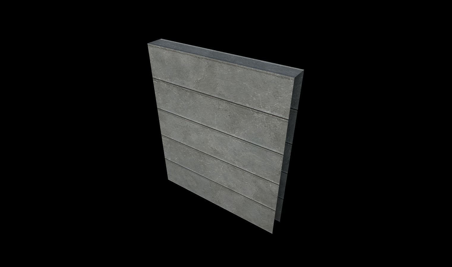 Modular Fence Pack 1 Low-poly 3D model_29