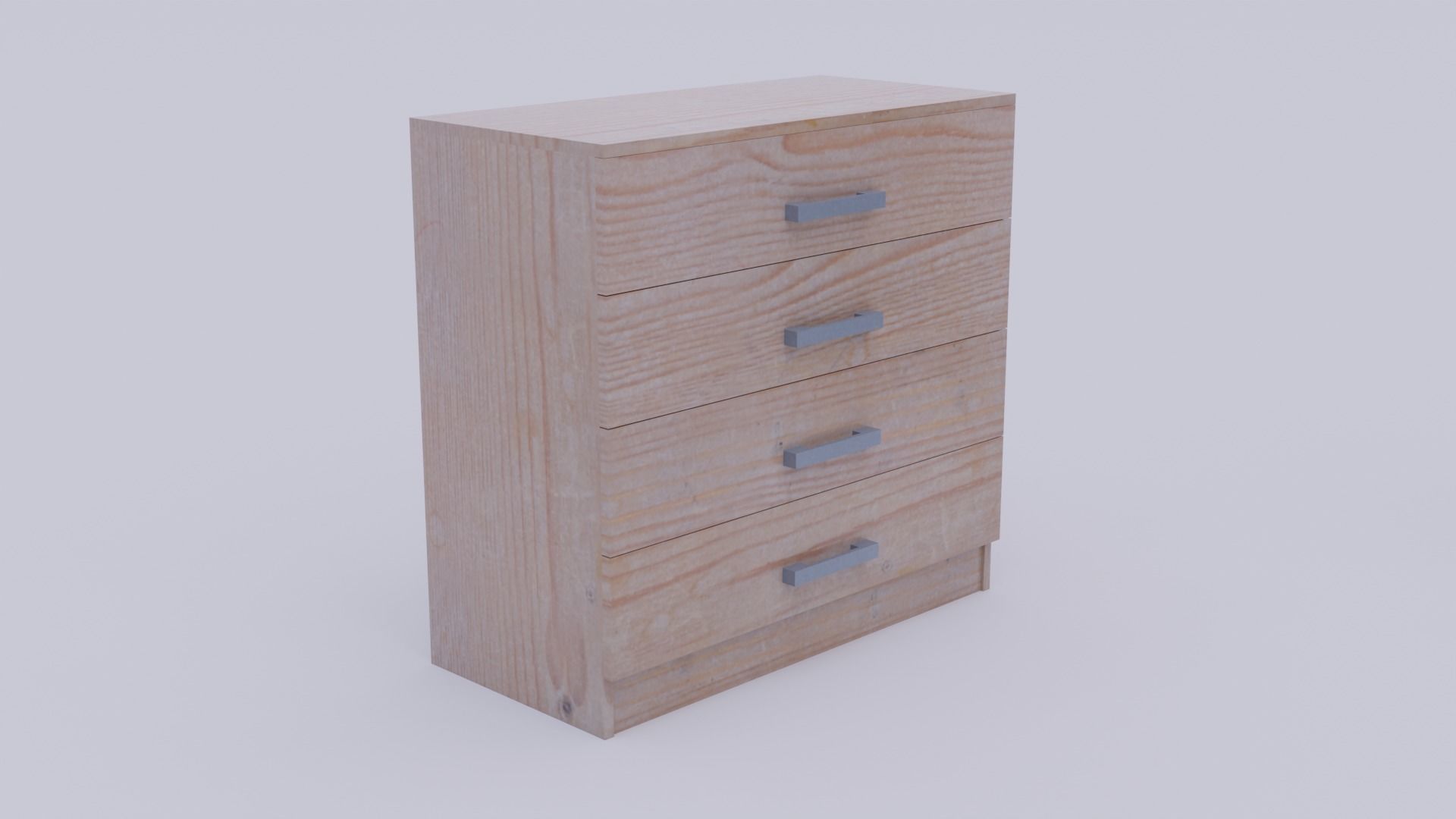 Drawers - Low-poly PBR chest of Low-poly 3D model_5