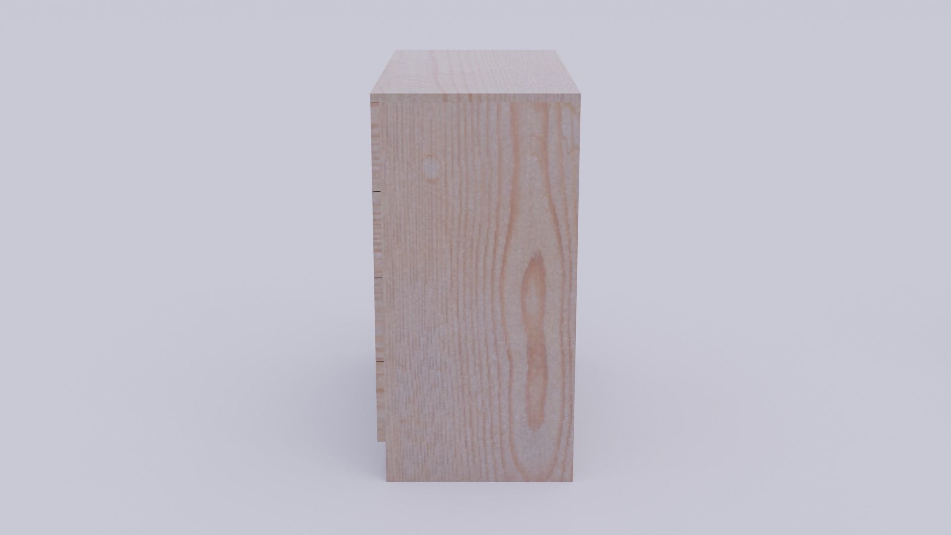 Drawers - Low-poly PBR chest of Low-poly 3D model_3