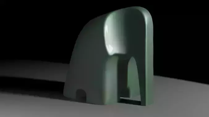 Minimaslit Elephant Sculpture