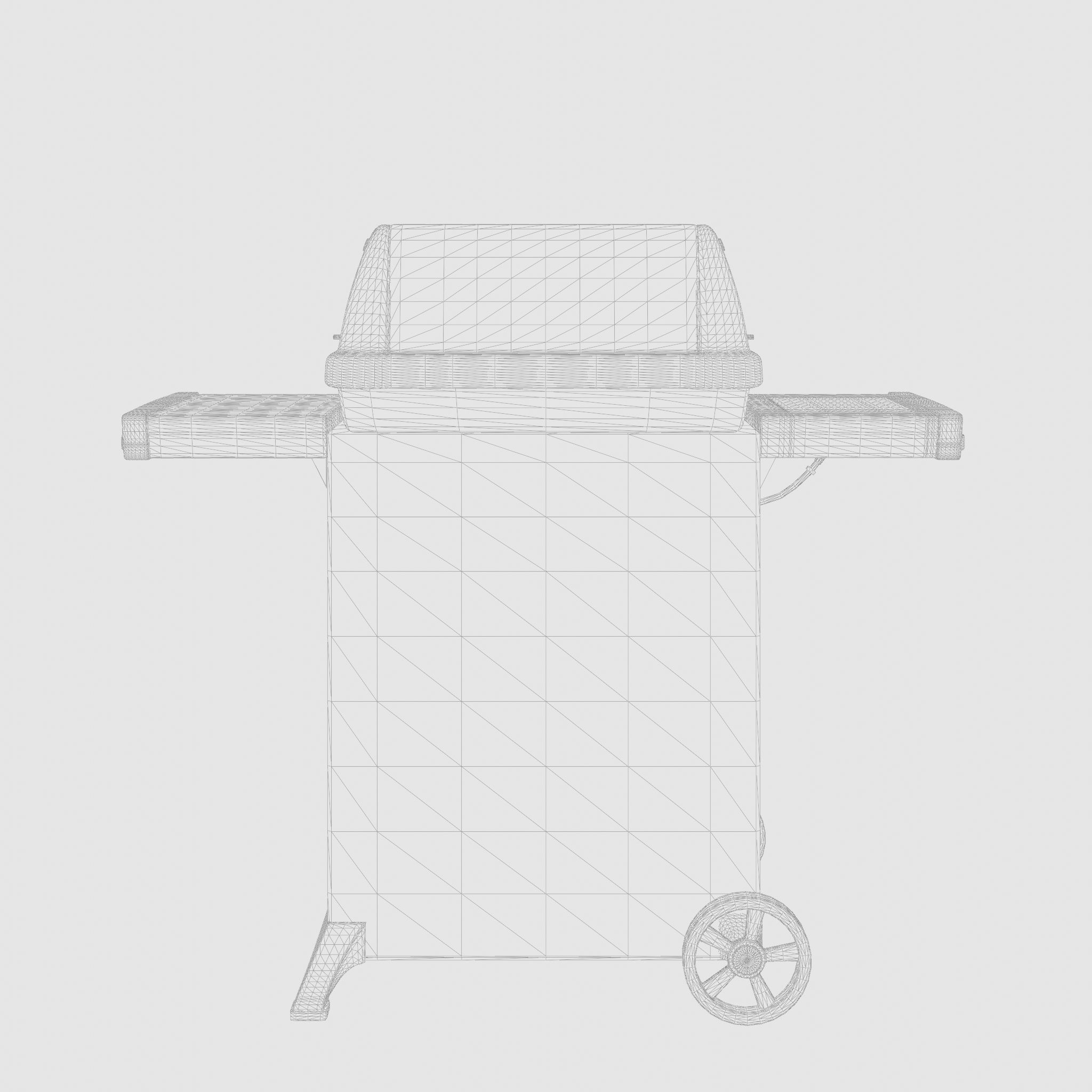 Gem Barbecue and Grill 3D Model Low-poly 3D model_4