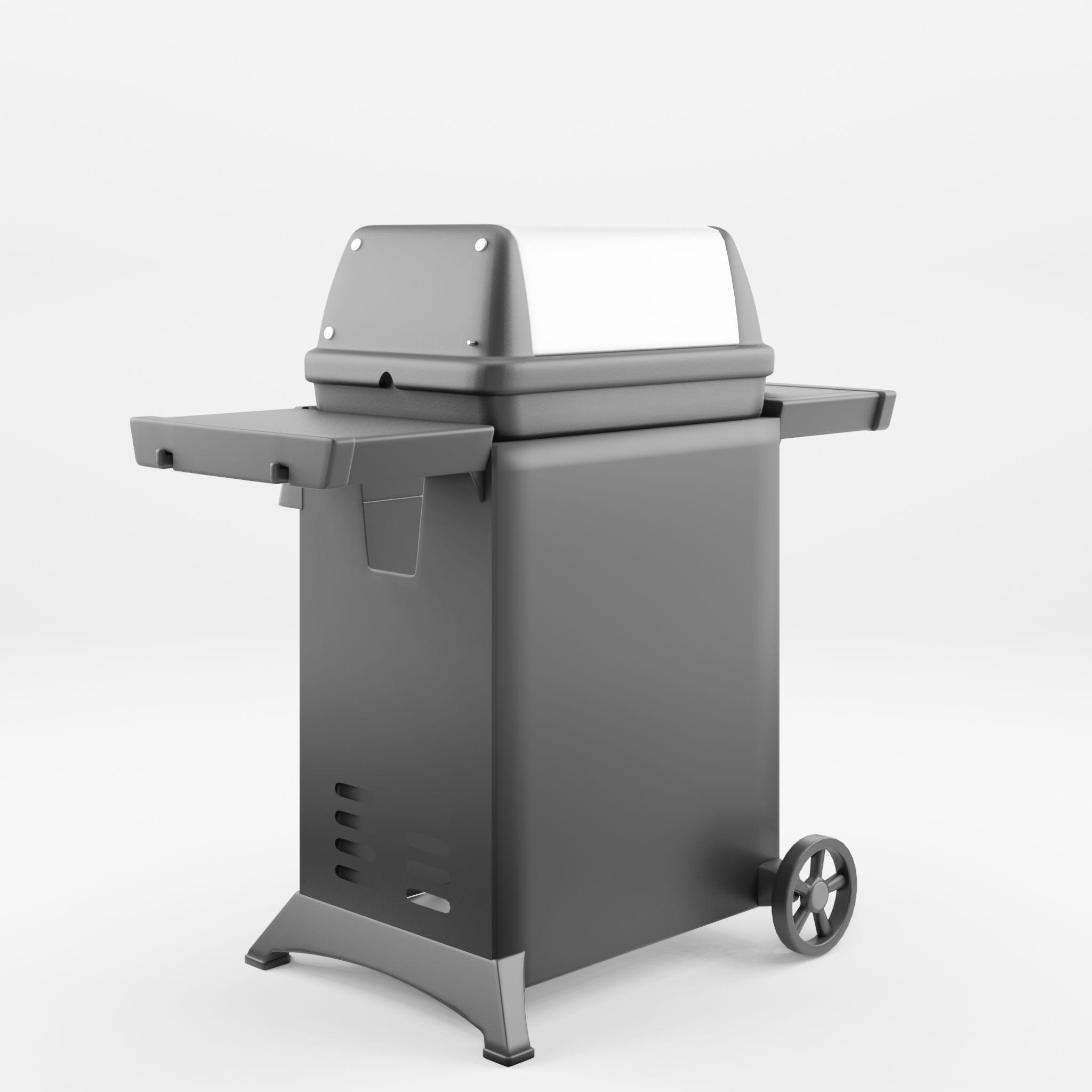 Gem Barbecue and Grill 3D Model Low-poly 3D model_2