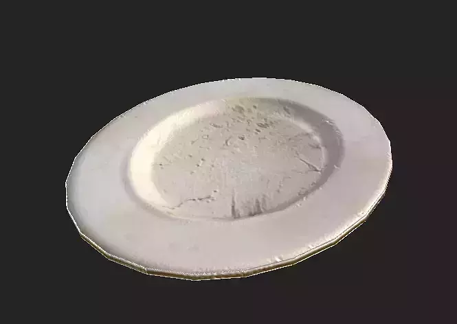 Dish Set cup Low-poly 3D model