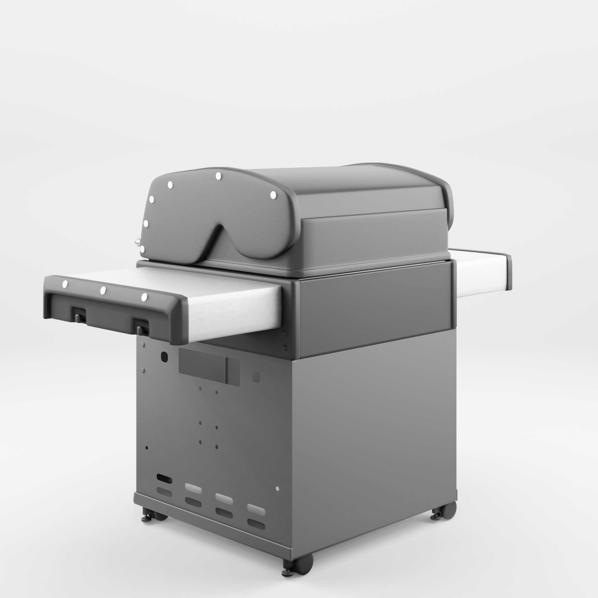 Baron Barbecue and Grill 3D Model Low-poly 3D model_2