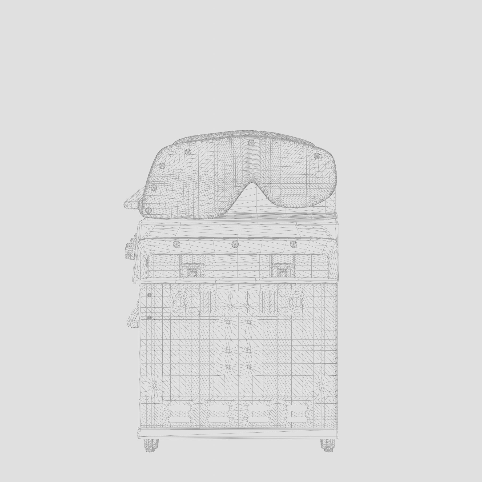 Baron Barbecue and Grill 3D Model Low-poly 3D model_6
