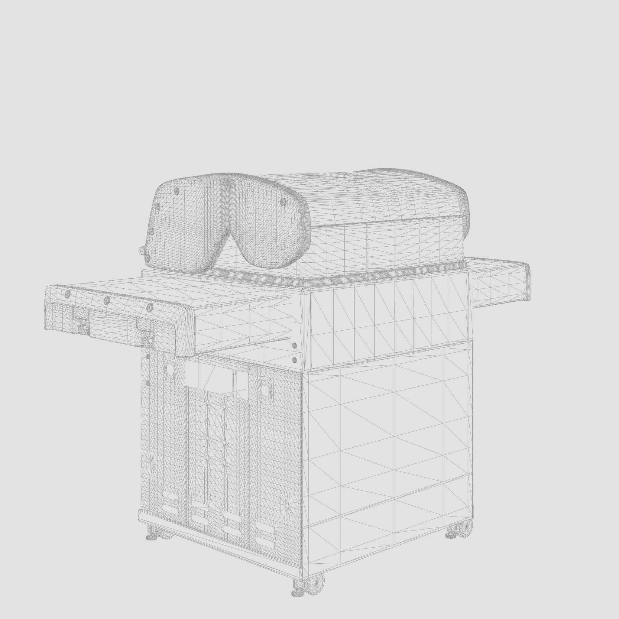 Baron Barbecue and Grill 3D Model Low-poly 3D model_5