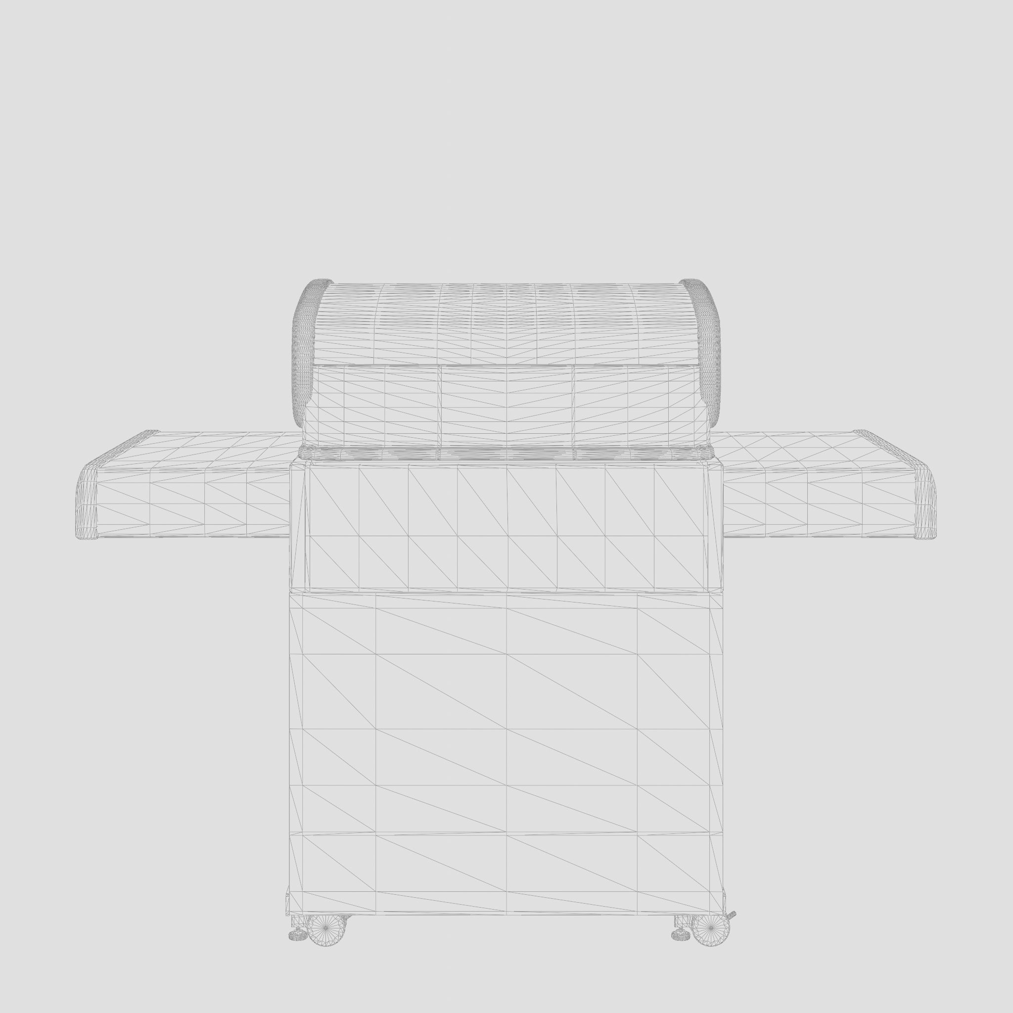 Baron Barbecue and Grill 3D Model Low-poly 3D model_4