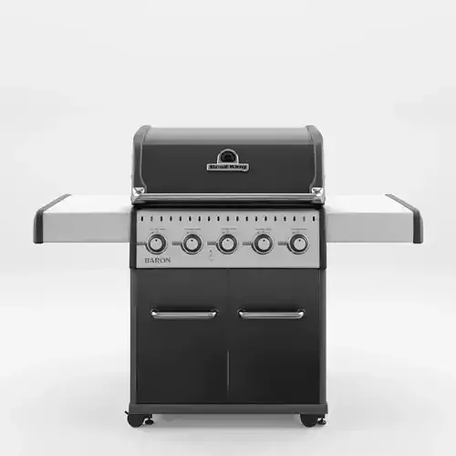 Baron Barbecue and Grill 3D Model Low-poly 3D model