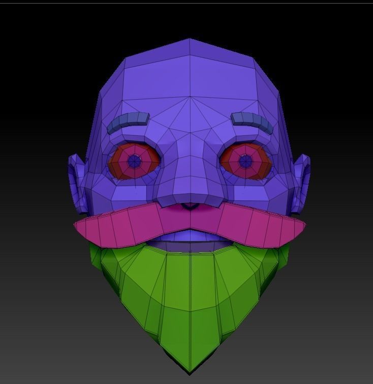 Hashim - Worker or Peasant Mobile Game Ready Model Free low-poly 3D model_8