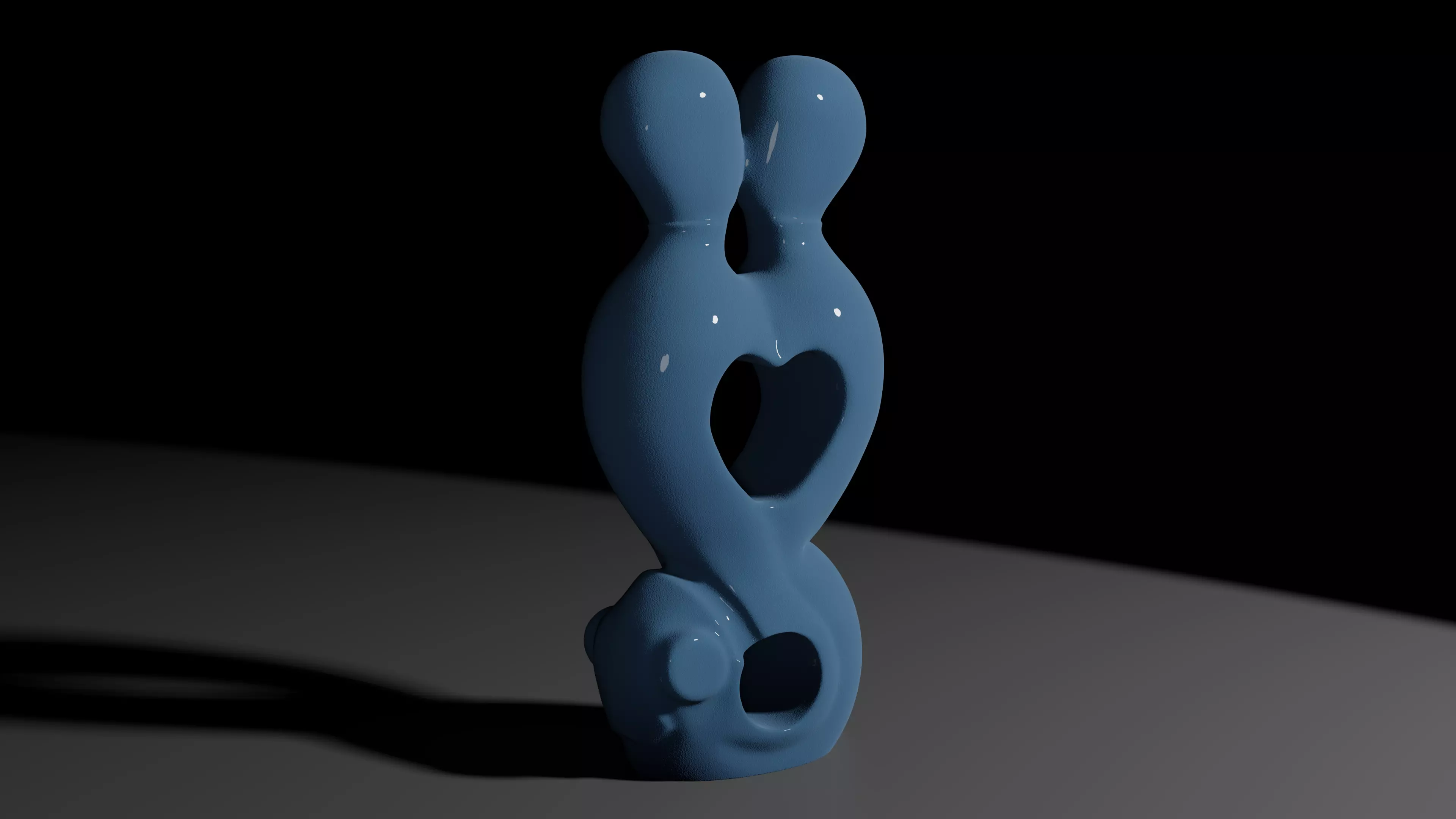 Embracing Love Statue 3D print model_0