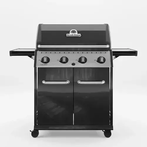 Crown Cabinet Barbecue and Grill 3D Model Low-poly 3D model