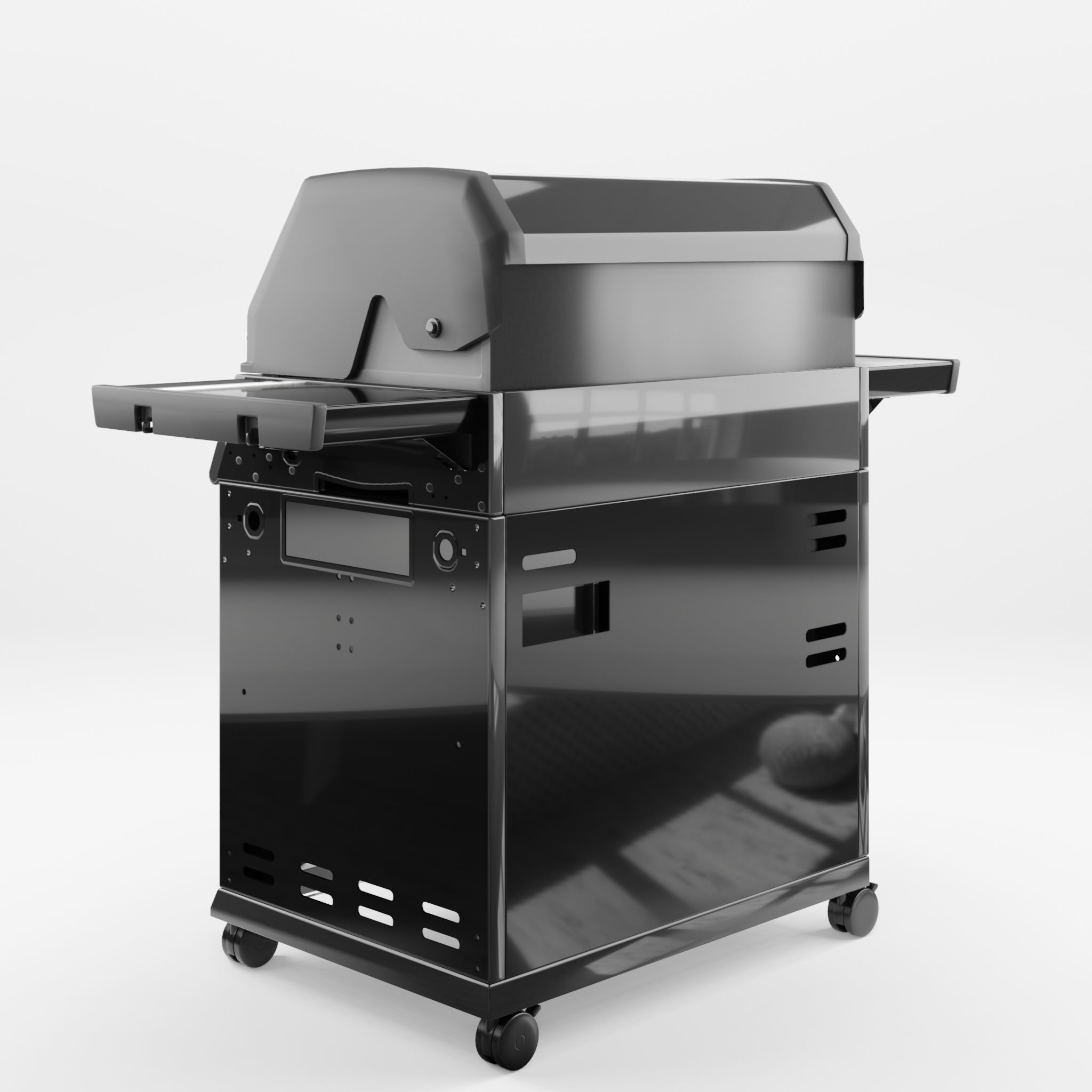 Crown Cabinet Barbecue and Grill 3D Model Low-poly 3D model_2