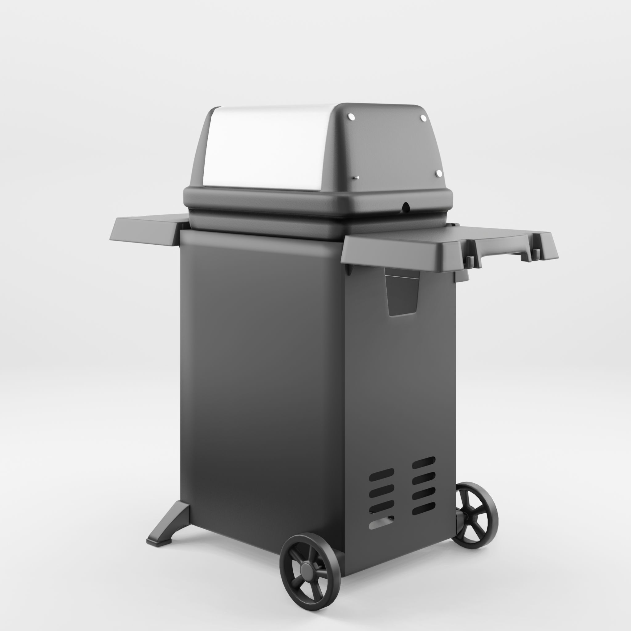 Gem Barbecue and Grill 3D Model Low-poly 3D model_3