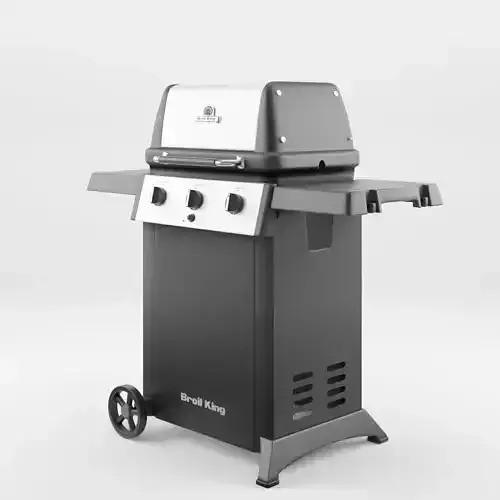 Gem Barbecue and Grill 3D Model Low-poly 3D model
