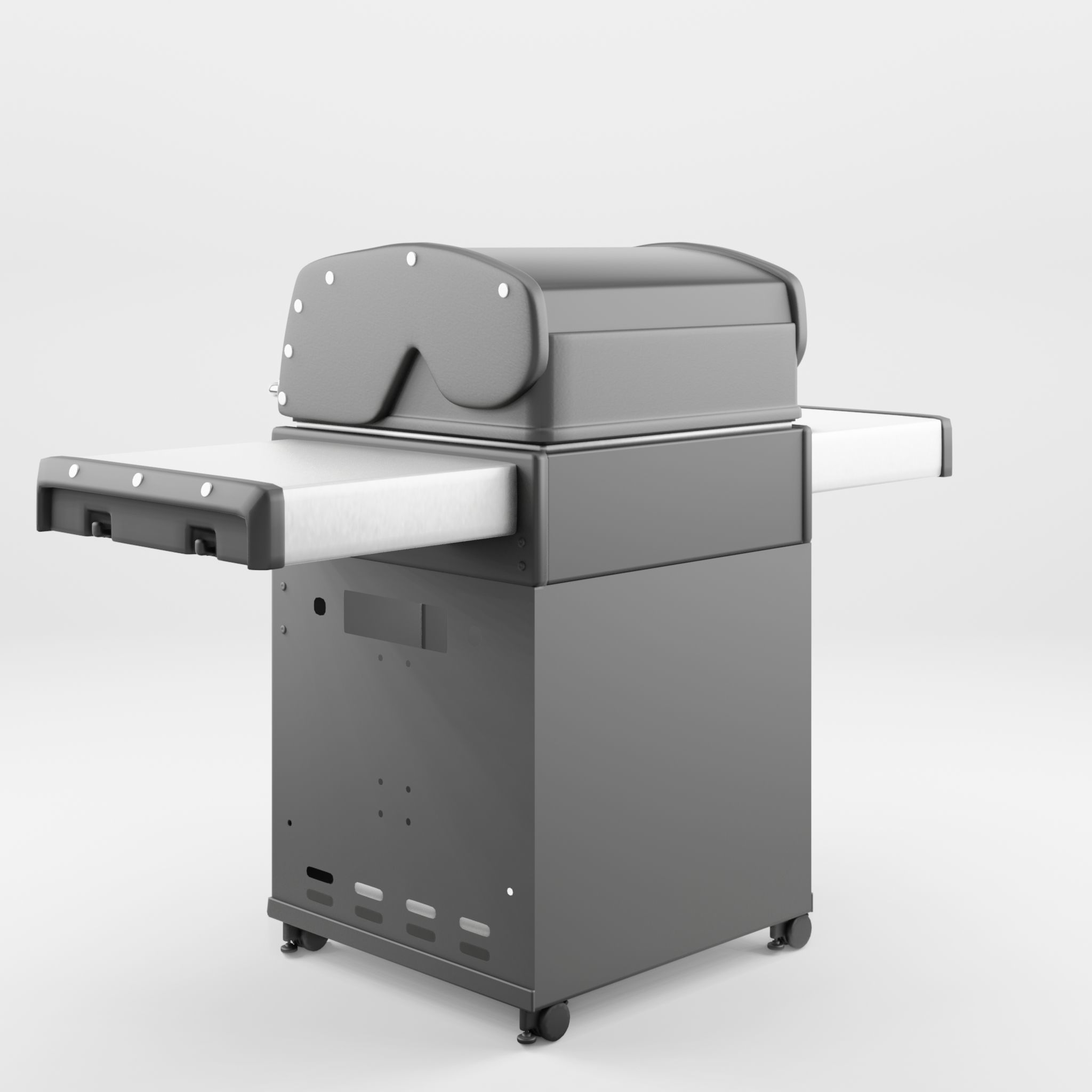 Baron Barbecue and Grill 3D Model Low-poly 3D model_2