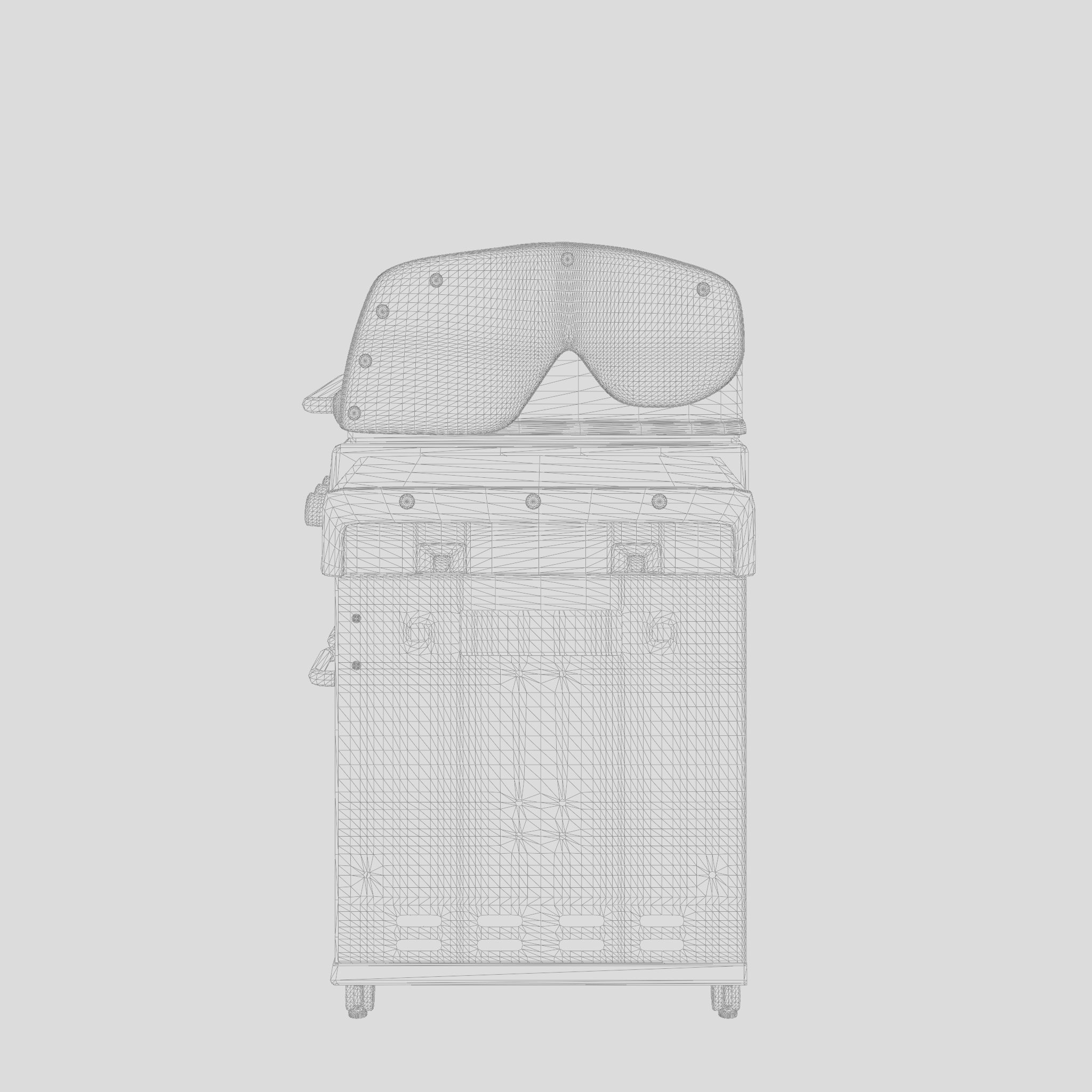 Baron Barbecue and Grill 3D Model Low-poly 3D model_6