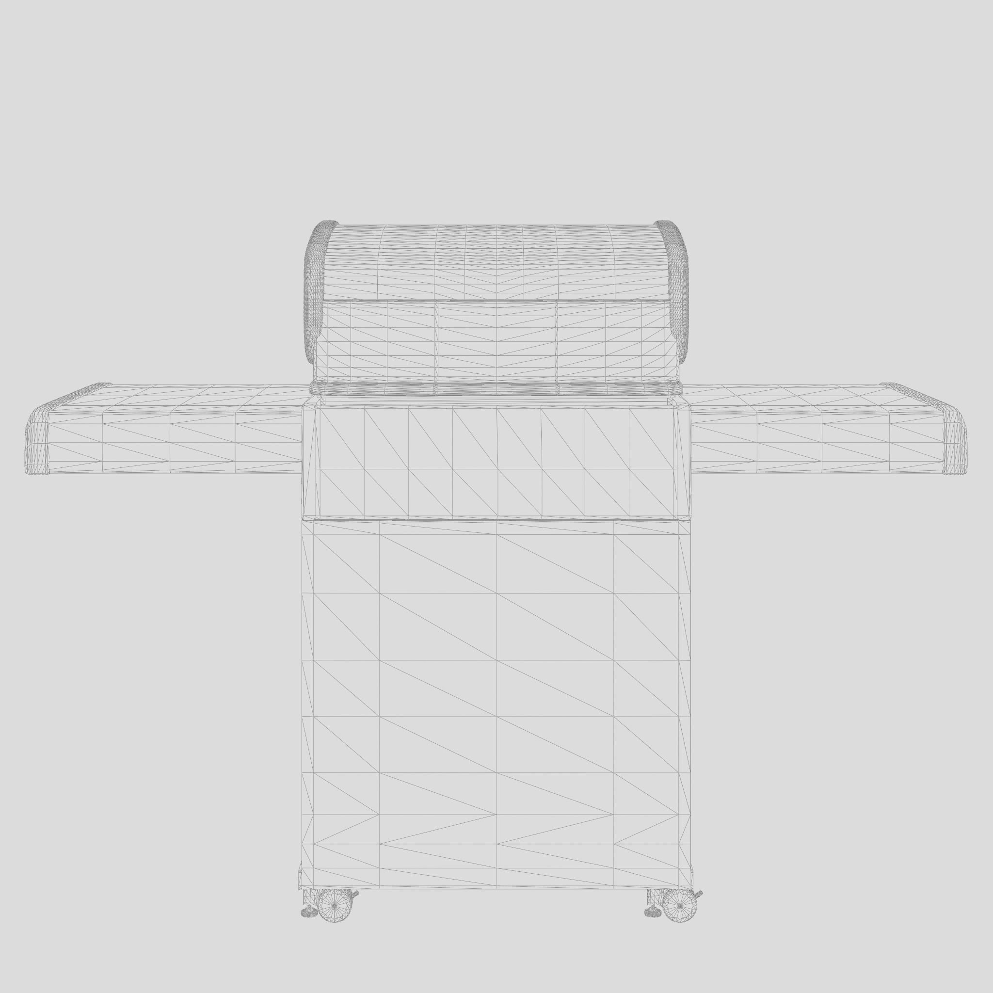 Baron Barbecue and Grill 3D Model Low-poly 3D model_4