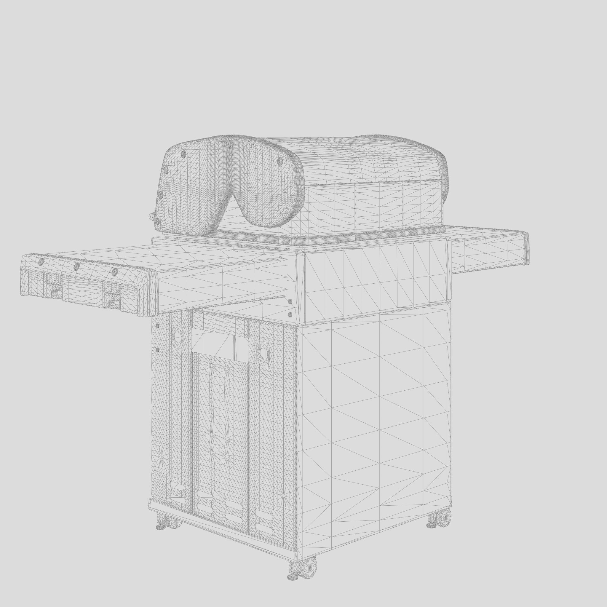 Baron Barbecue and Grill 3D Model Low-poly 3D model_5