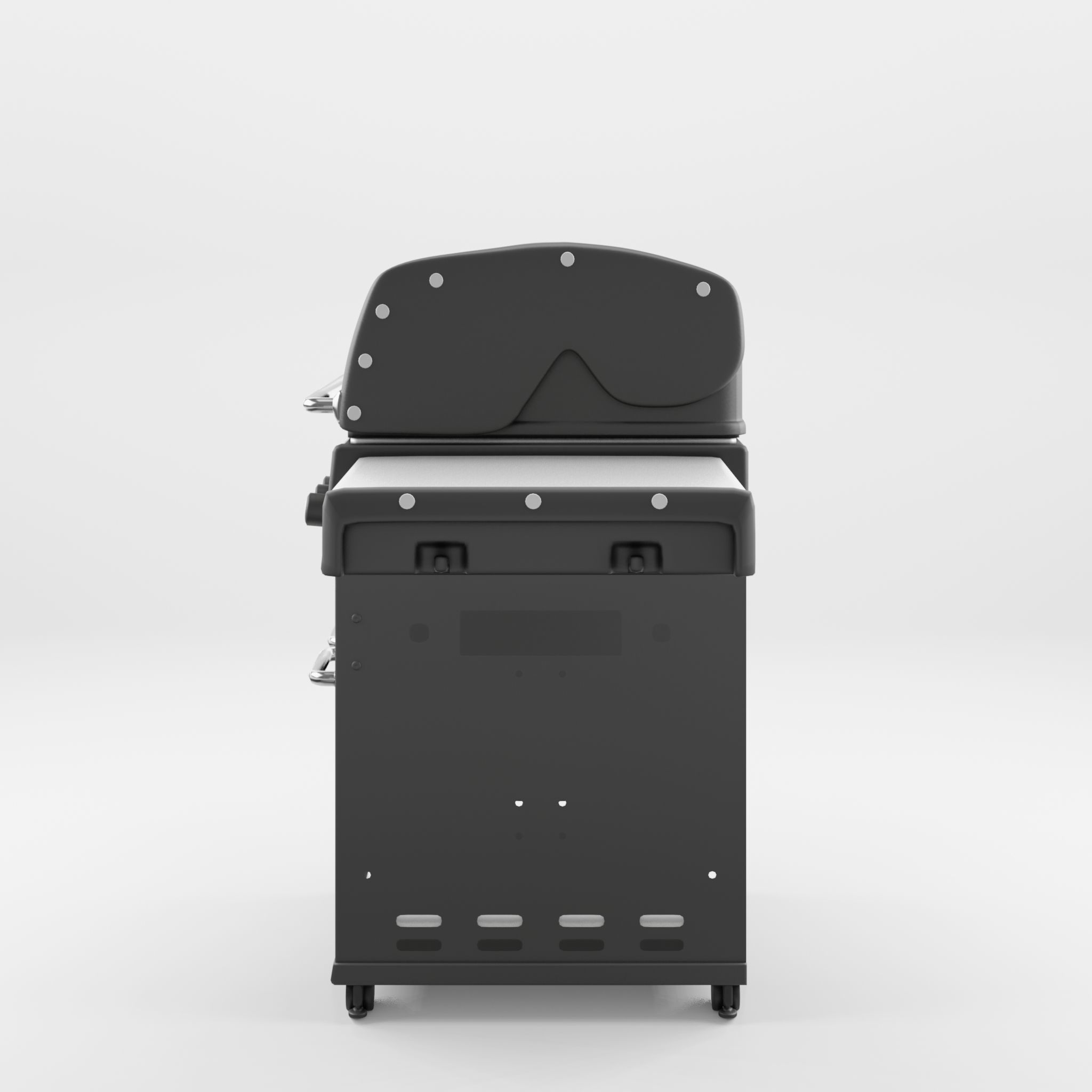 Baron Barbecue and Grill 3D Model Low-poly 3D model_3
