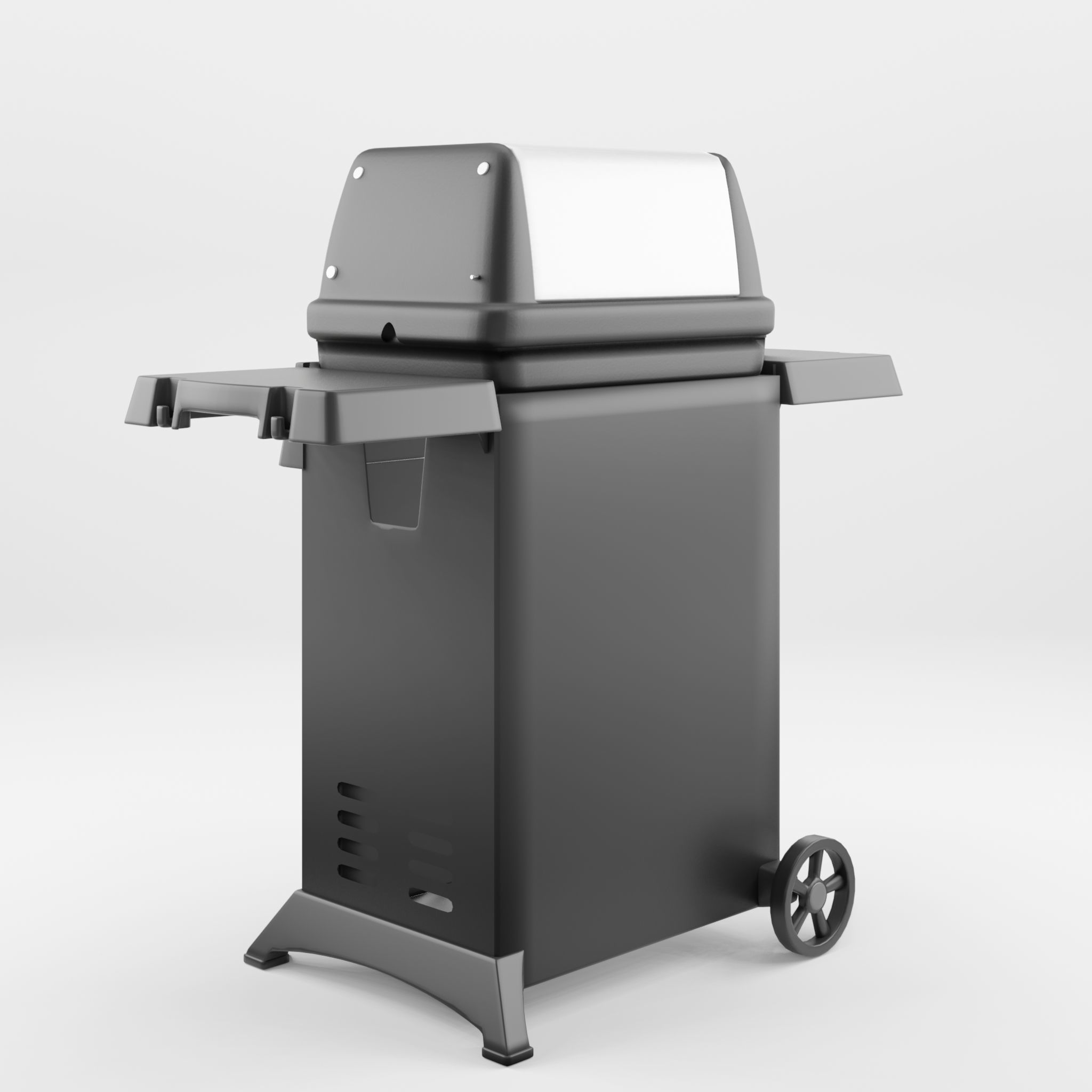 Gem Barbecue and Grill 3D Model Low-poly 3D model_2