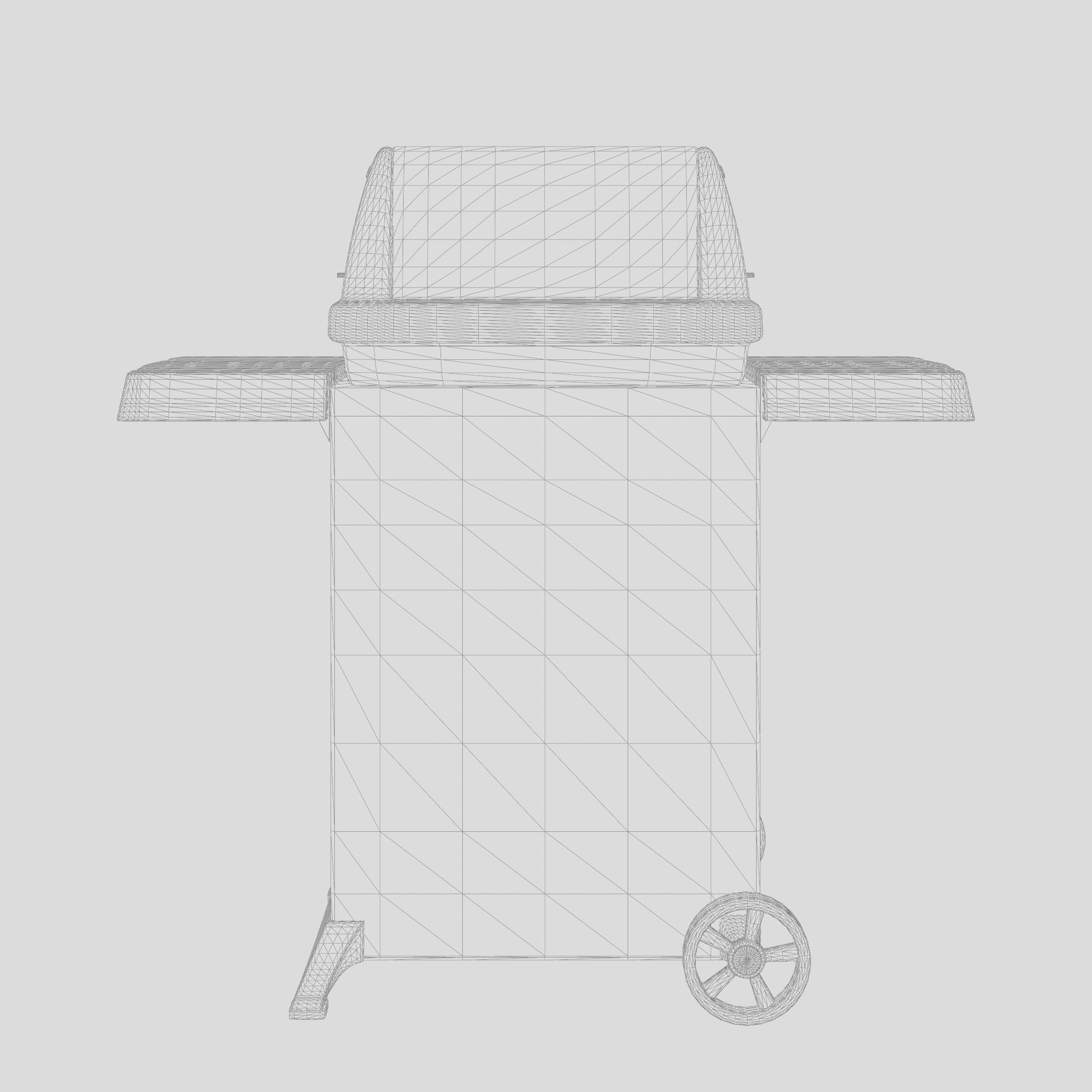 Gem Barbecue and Grill 3D Model Low-poly 3D model_4