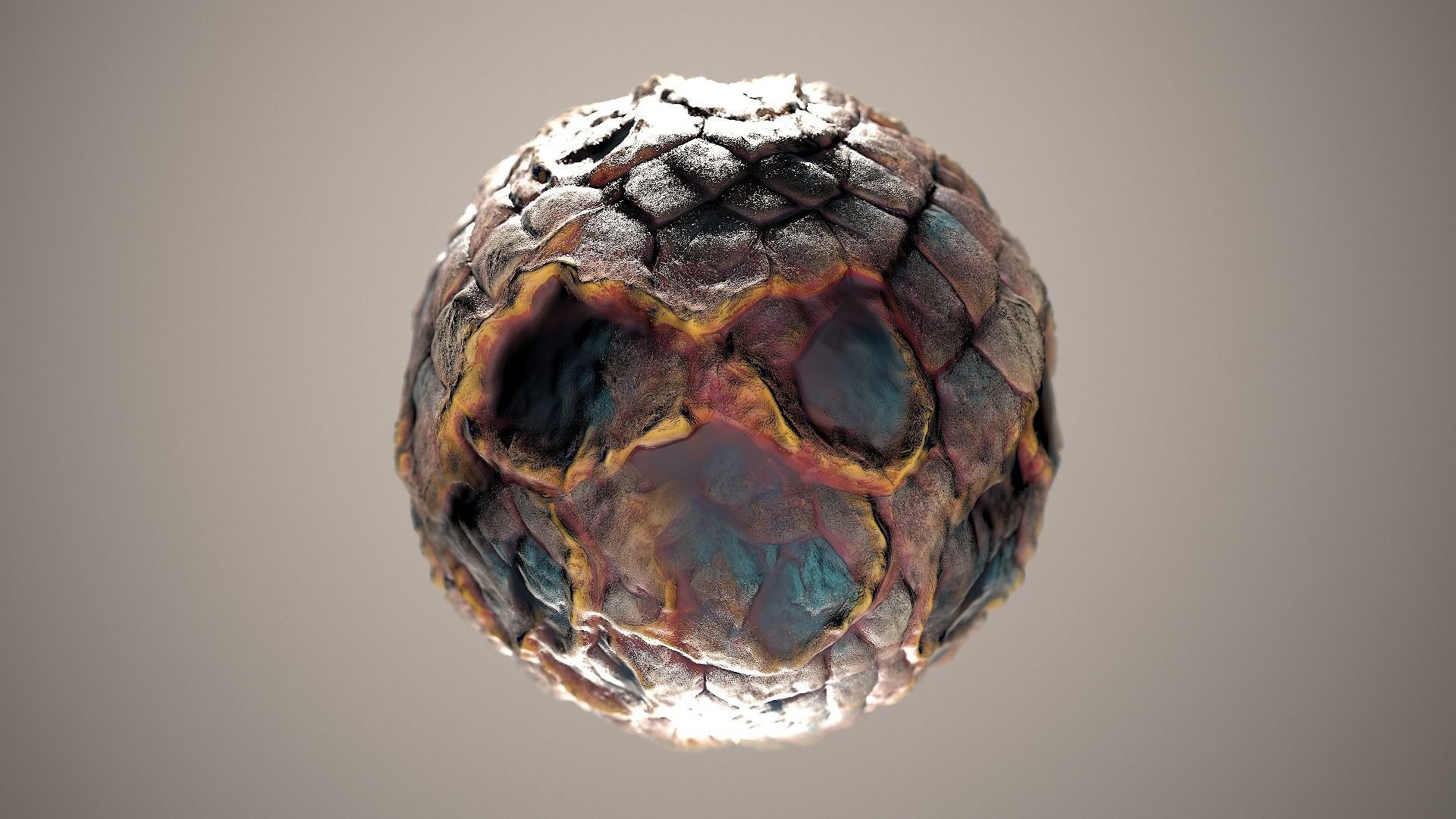 10 Materials Skin Dragon Seamless PBR Volume 18 Texture_7