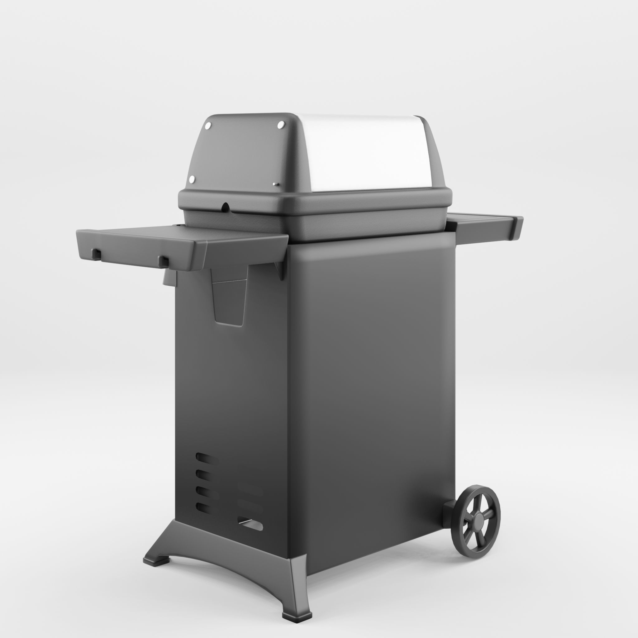 Gem Barbecue and Grill 3D Model Low-poly 3D model_2