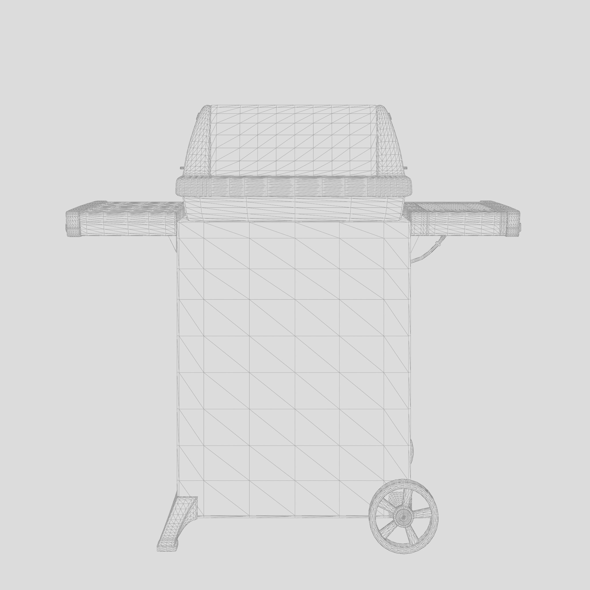 Gem Barbecue and Grill 3D Model Low-poly 3D model_4