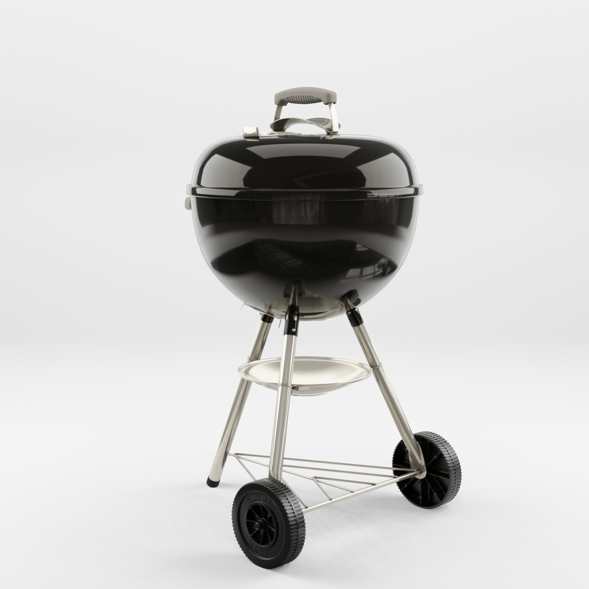 Bar-B-Kettle Barbecue and Grill 3D Model Low-poly 3D model_2