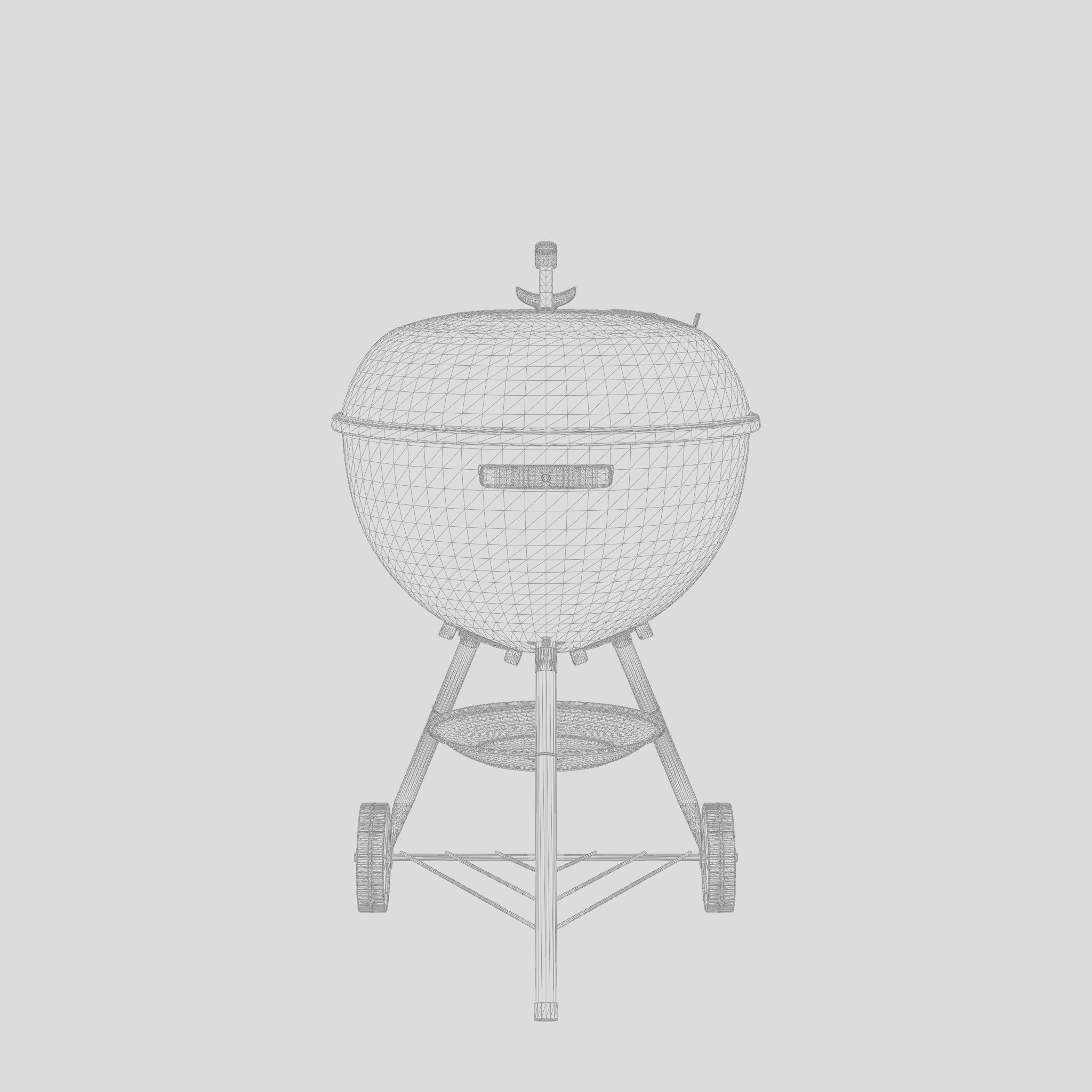 Bar-B-Kettle Barbecue and Grill 3D Model Low-poly 3D model_7