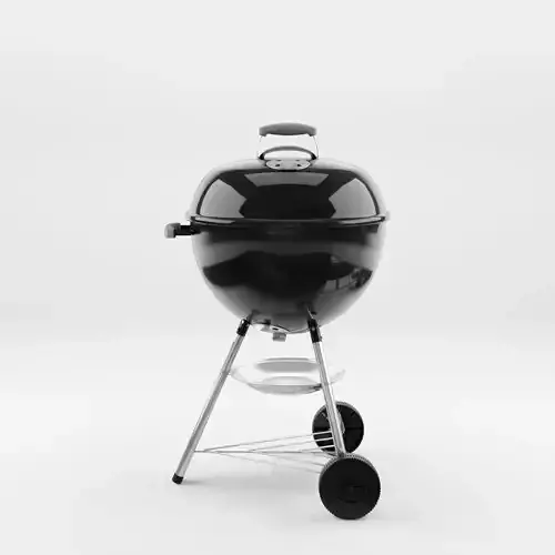 Bar-B-Kettle Barbecue and Grill 3D Model Low-poly 3D model