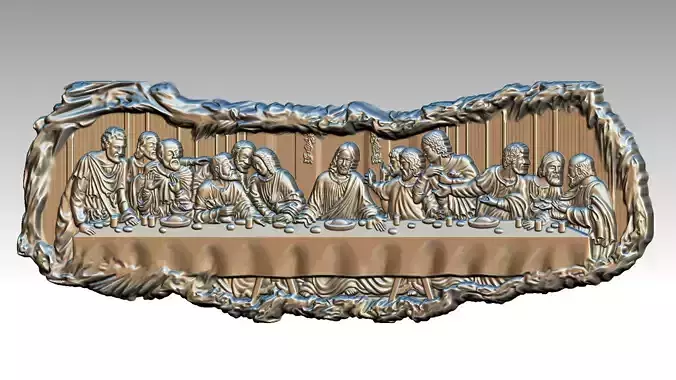 The Last Supper - Jesus Christ and the 12 Apostles Relief