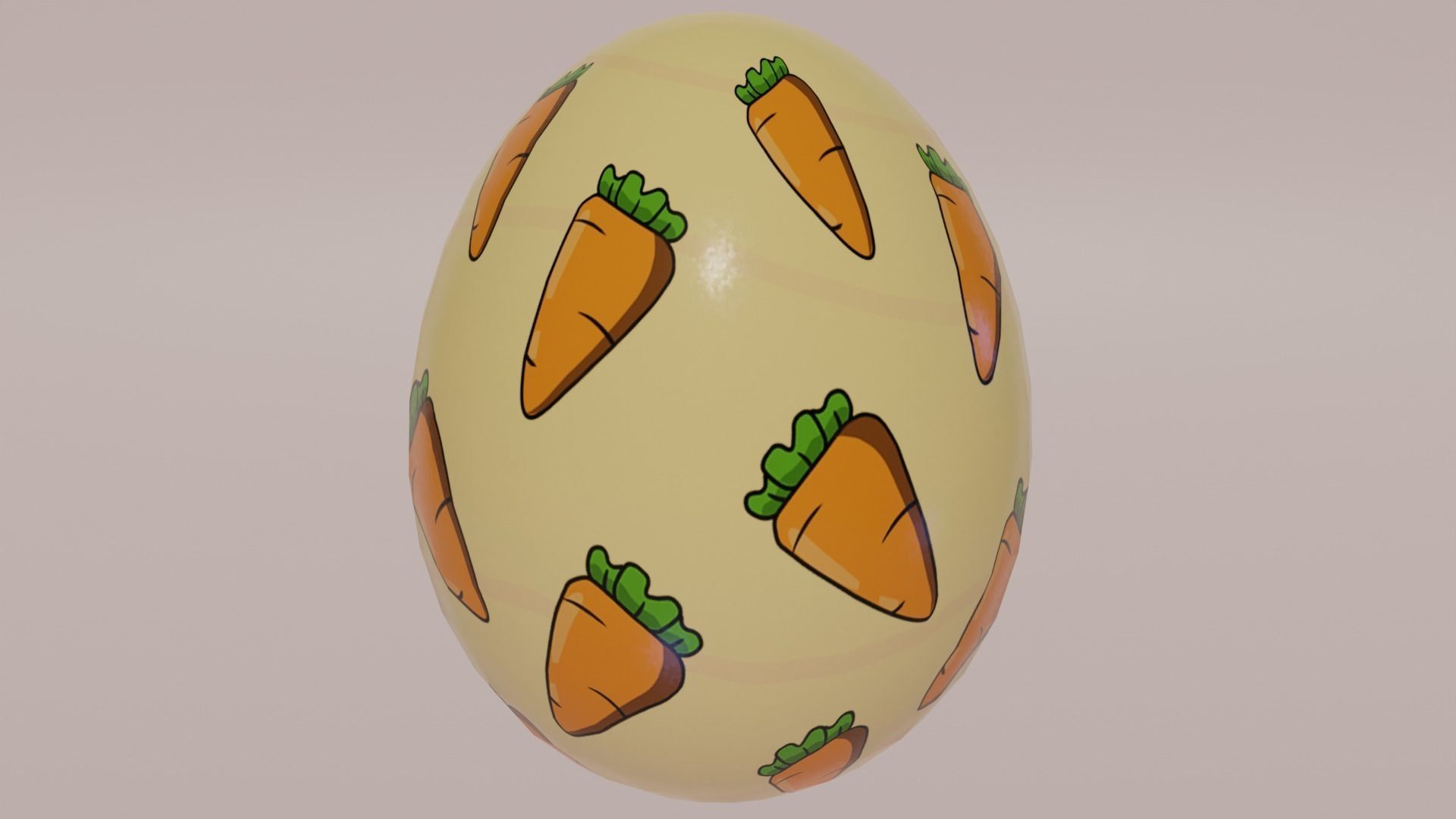 Stylized Easter Eggs Low-poly 3D model_3