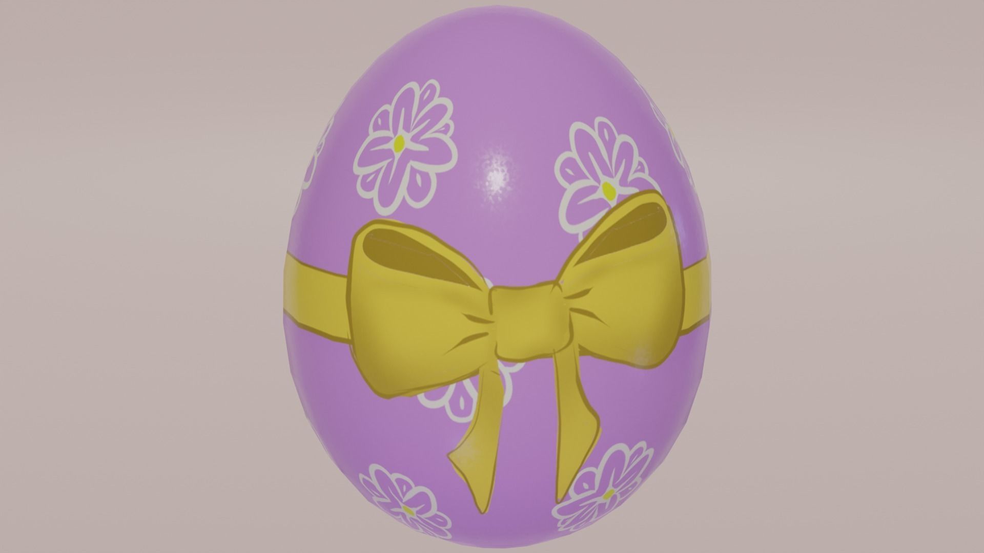 Stylized Easter Eggs Low-poly 3D model_11