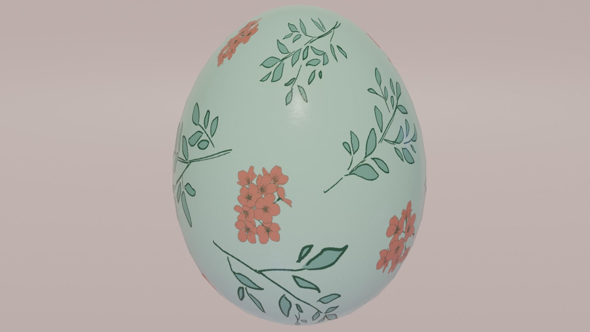 Stylized Easter Eggs Low-poly 3D model_4