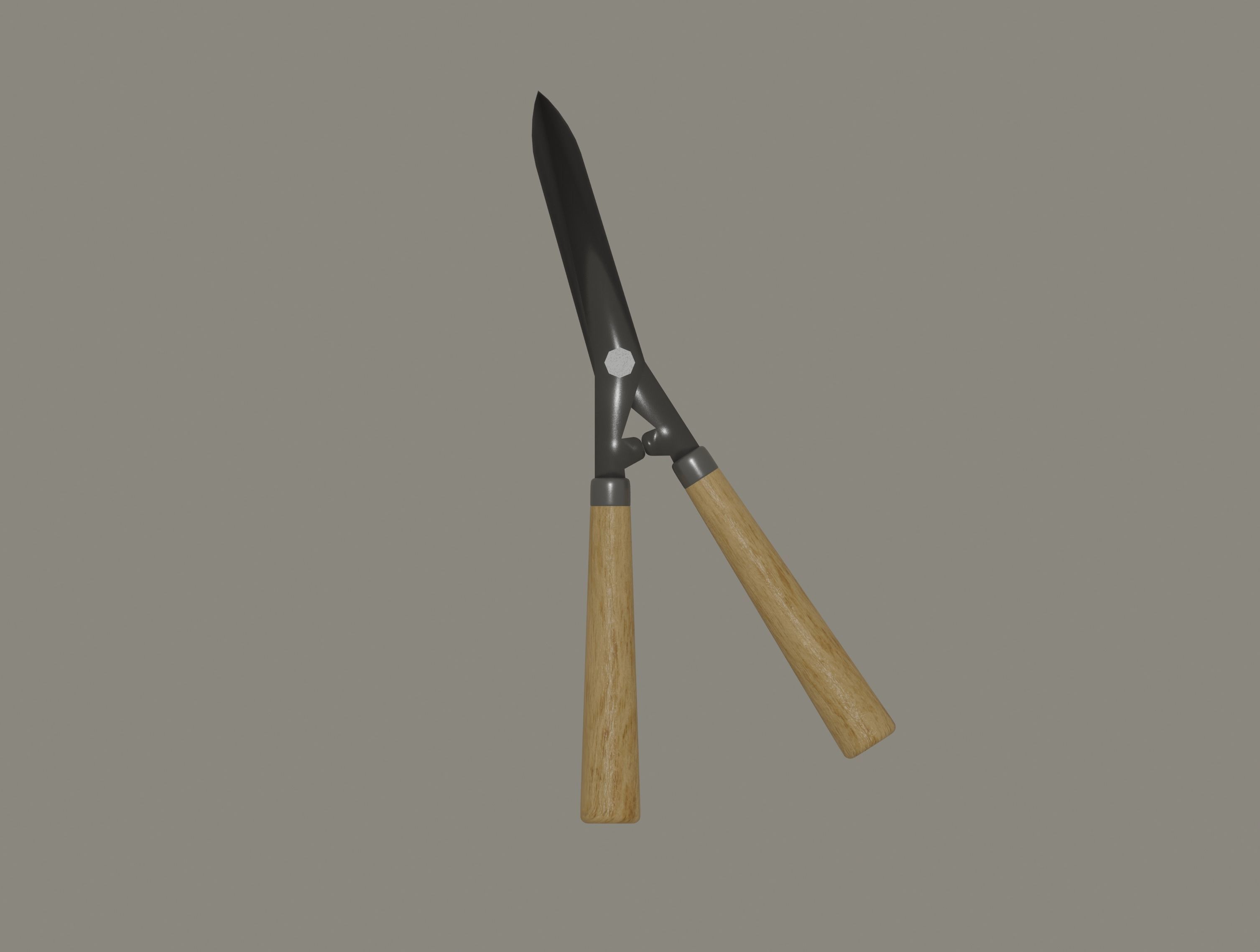 Hedge Shears 3D model_1