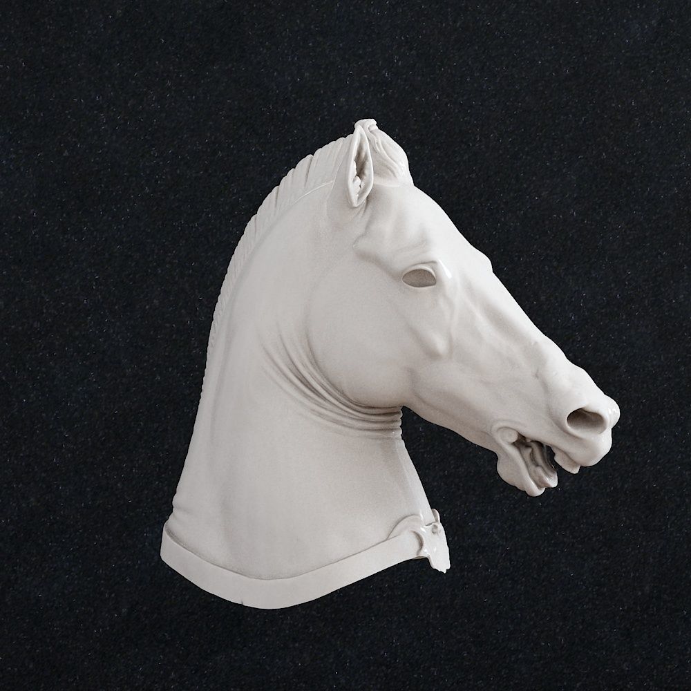 Horse Head 3D print model_1