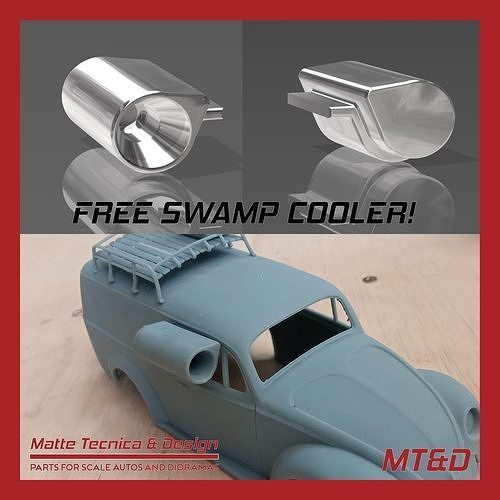 Simple Swamp Cooler for scale autos Free 3D print model