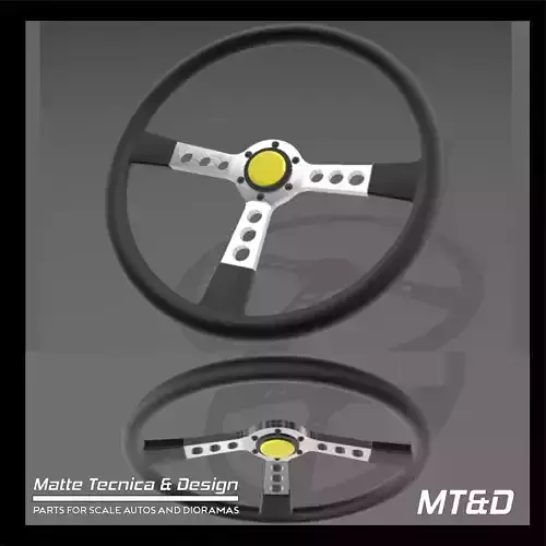 Steering wheel for scale model racing cars