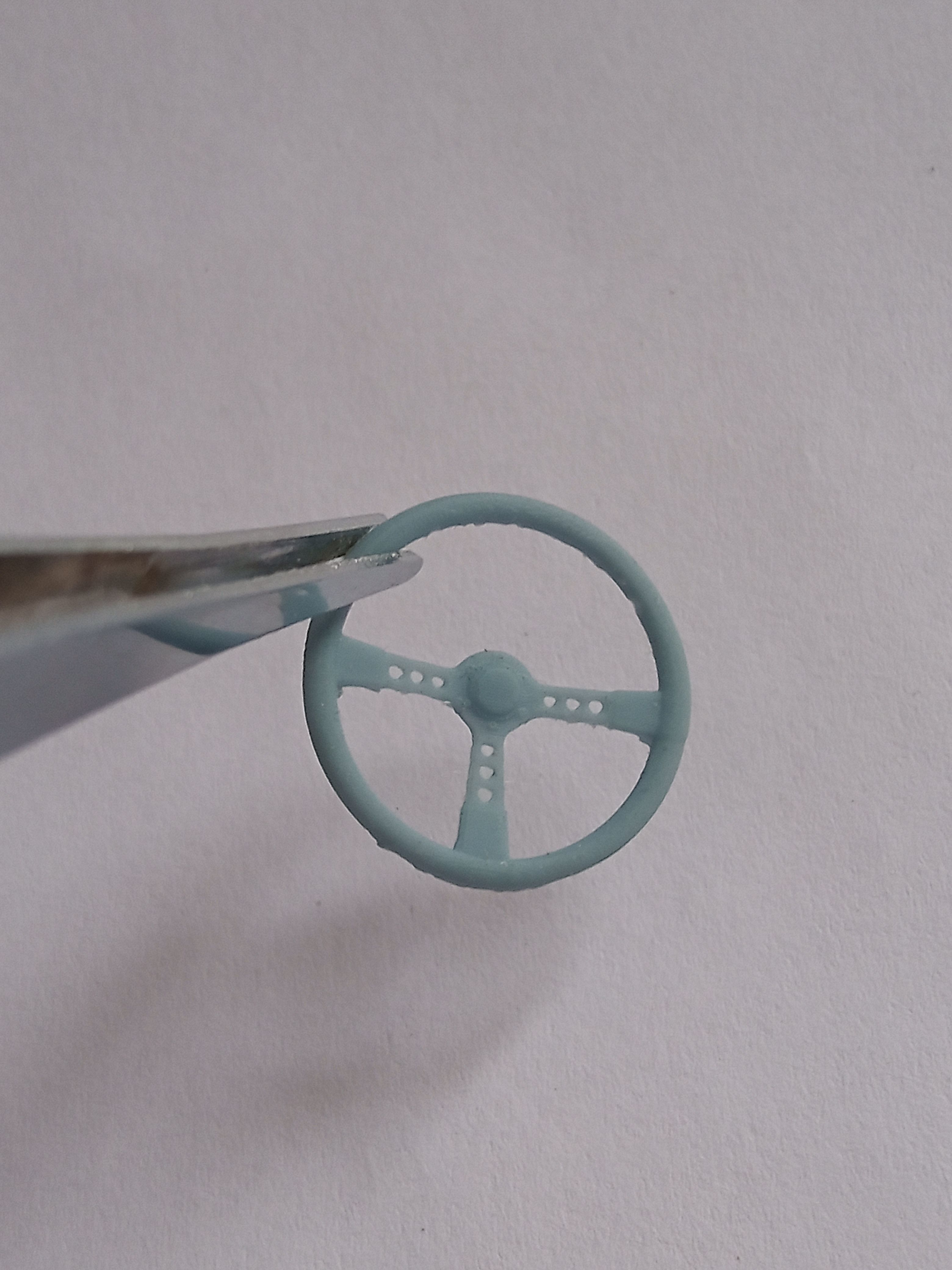 Steering wheel for scale model racing cars 3D print model_4