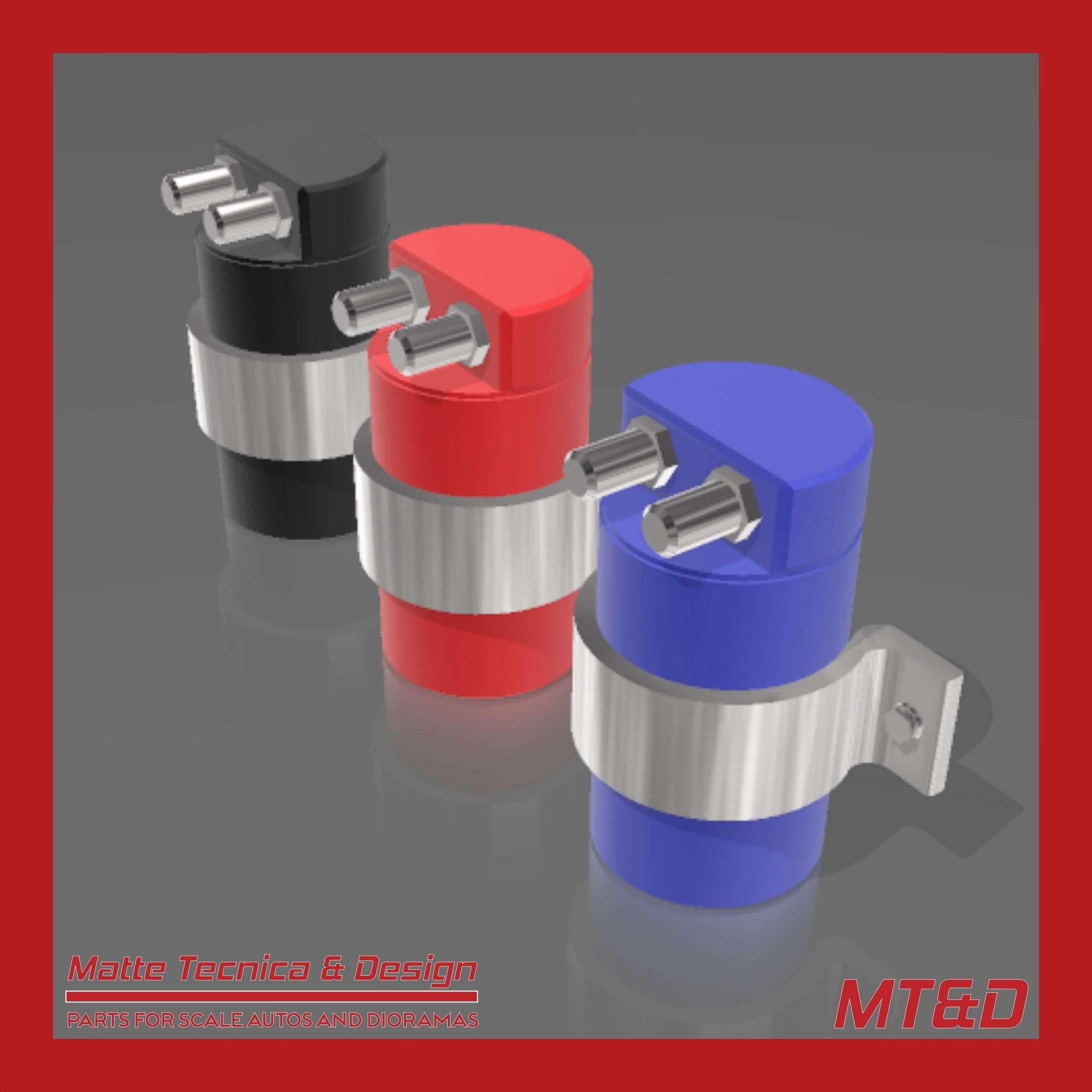 Oil catch can for scale models 1 24 scale 3D print model_1