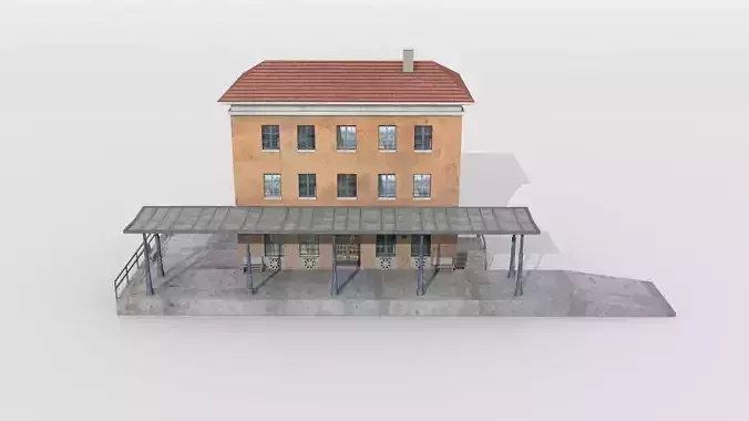 Bavarian city railway station