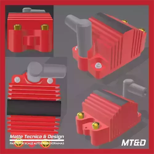 MSD style ignition coil for scale autos 3D print model
