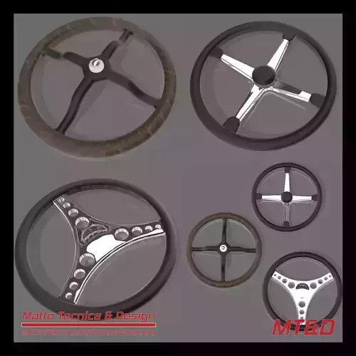 3 Hot rod steering wheel for 1 24 scale auto
